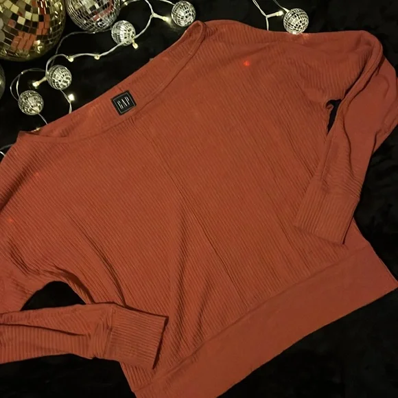 Boat neck ribbed top - Picture 3 of 6